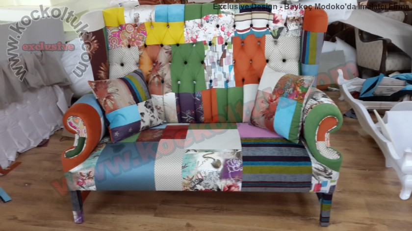 Jülide Hanım Şişli Patchwork Klasik Kanepe